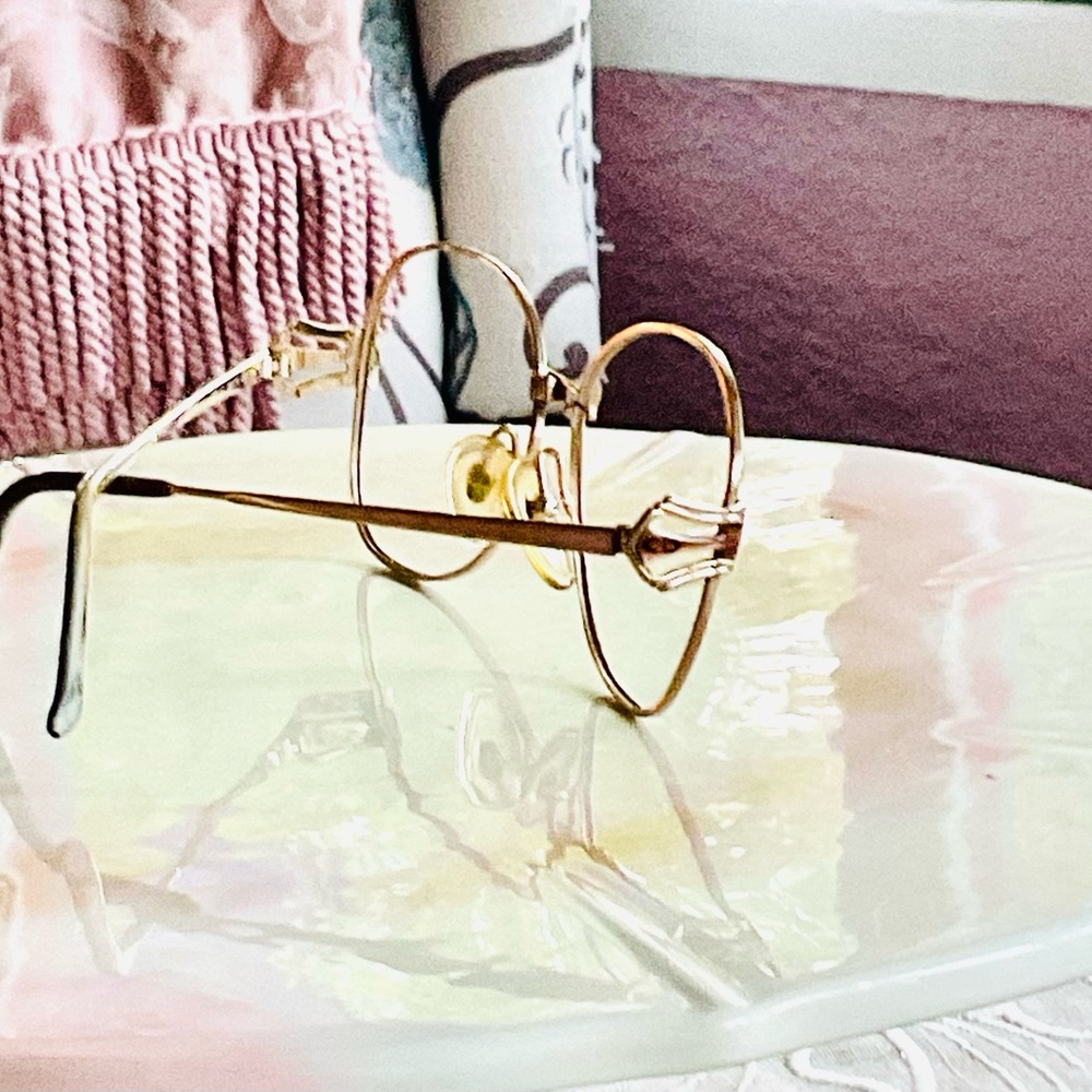 EXQUISITE CHRISTIAN DIOR GOLD METALLIC FRAMES - Picture 3 of 6